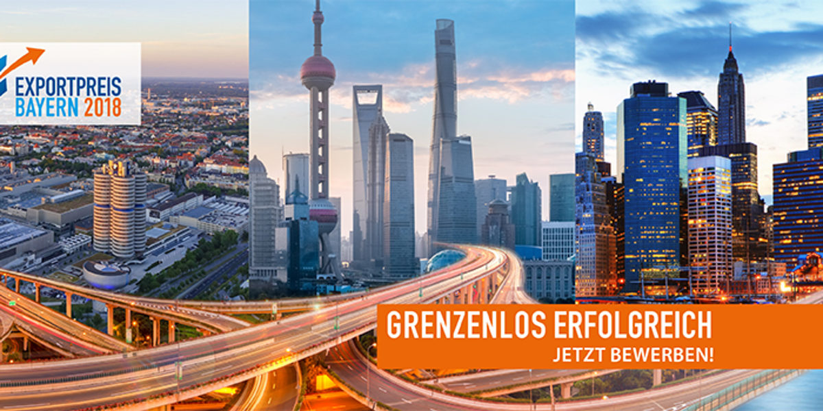 Bewerben Sie sich jetzt für den Exportpreis Bayern und erzählen Sie uns Ihre erfolgreiche Exportgeschichte!