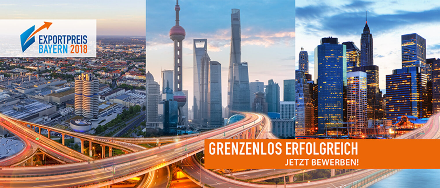 Bewerben Sie sich jetzt für den Exportpreis Bayern und erzählen Sie uns Ihre erfolgreiche Exportgeschichte!